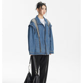 Unisex Jacket Retro Washed Denim Jacket Loose Denim Jacket